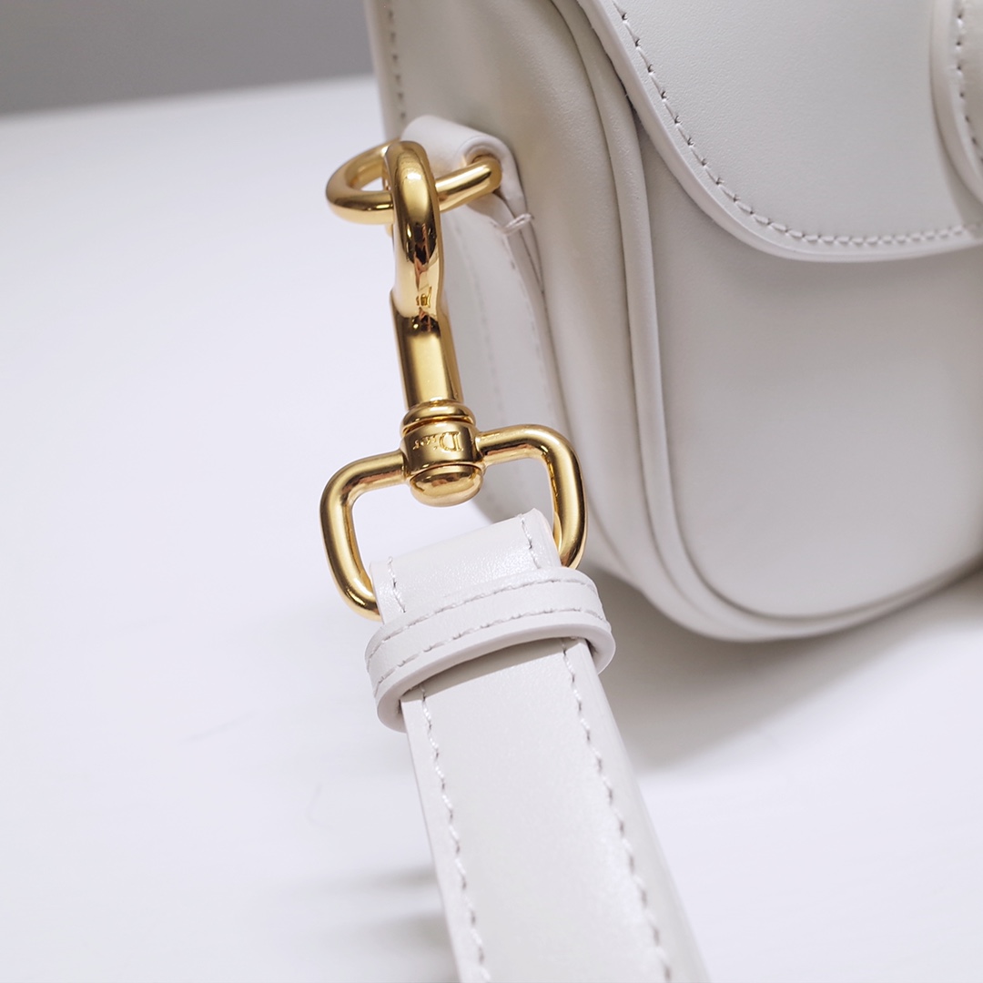 Mini Dior Bobby Bag White Box Calfskin